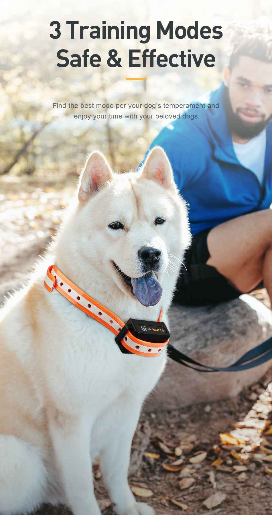 ROJECO PD529 1000m Dog Training Collar