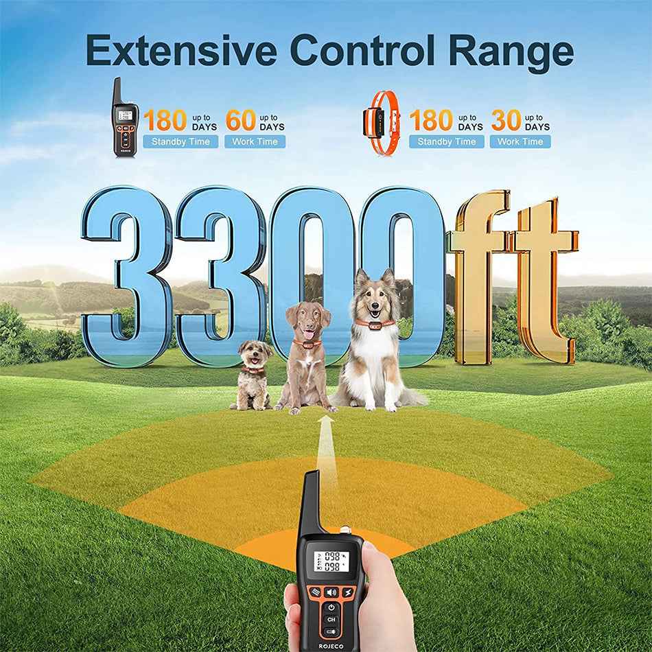 ROJECO PD529 1000m Dog Training Collar